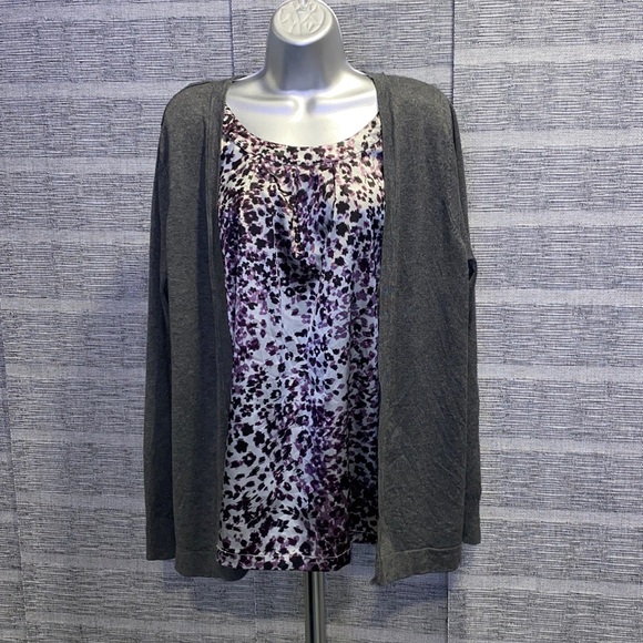 East 5th Sweaters - Plus size women’s 1X two-in-one cardigan sweater top